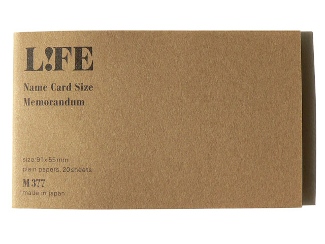 Name Card Size Memorandum M377