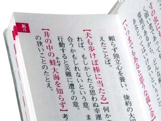 プチ文具ストラップ　ことわざ事典