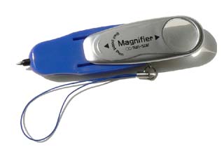 ルーペ付ボールペン