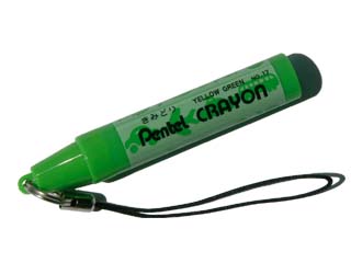 ぺんてるくれよんのような携帯ミニ油性ボールペン